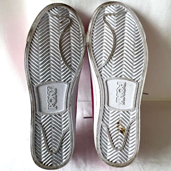 Women's Pony Pink and White Top Star Lo-Core Canvas Sneakers, Size 8.5, EC! - Picture 8 of 12